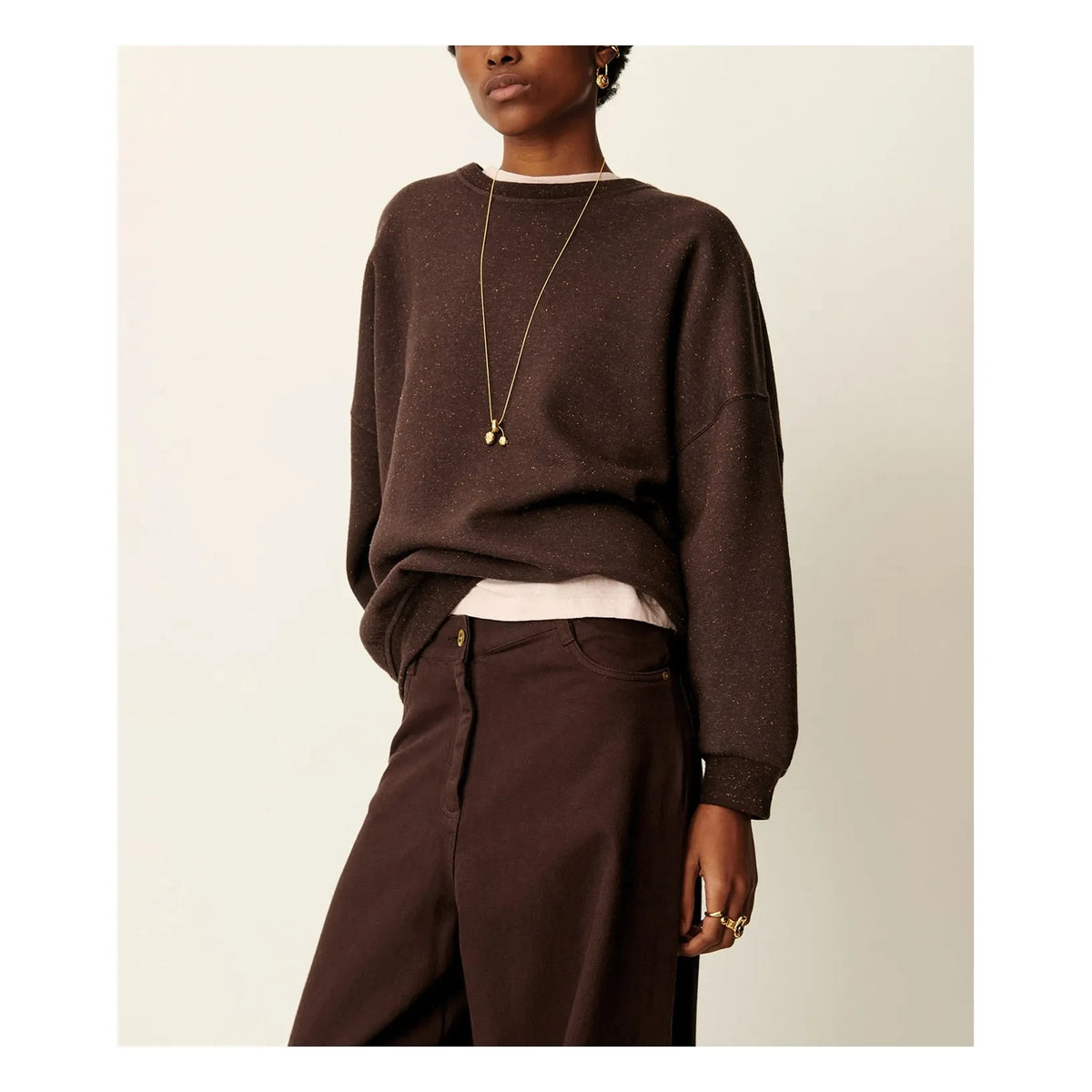 Sessùn - Chebbi organik pamuk sweatshirt | Ganache