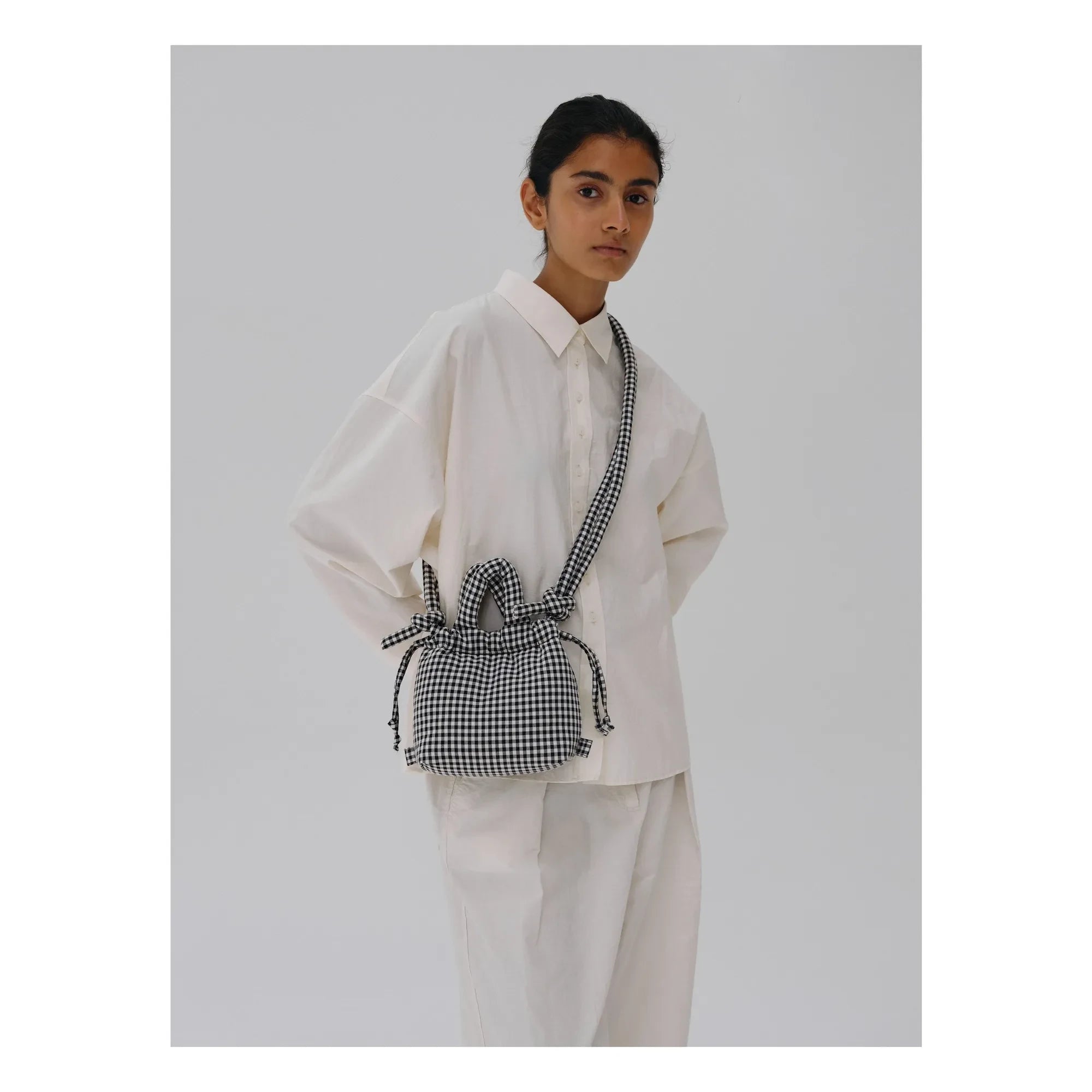 Olend - Micro Ona Soft Vichy çanta | Siyah