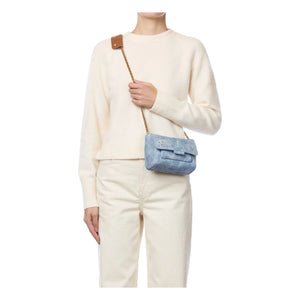 Jérôme Dreyfuss - Bag Lulu S Croûte Velours | Washed mavi