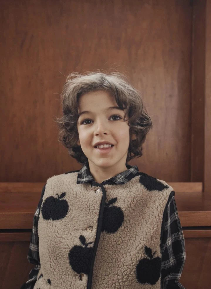 Emile et Ida - Apple Sherpa Kolsuz Ceket | Bej