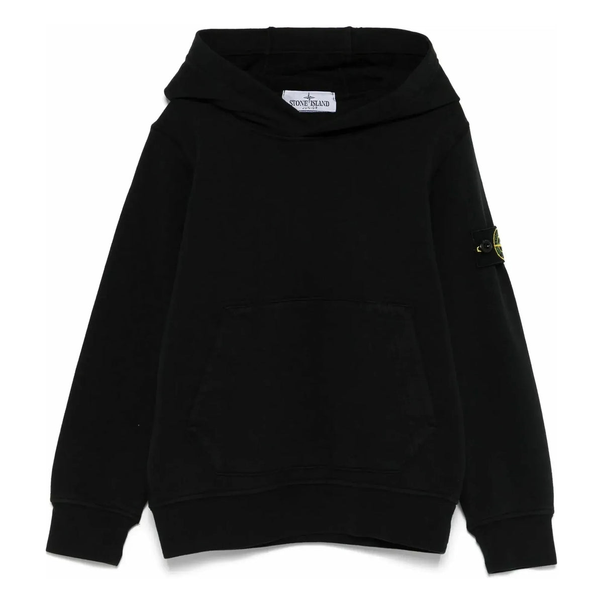 Stone Island - Logo Kapüşonlu Sweatshirt | Siyah