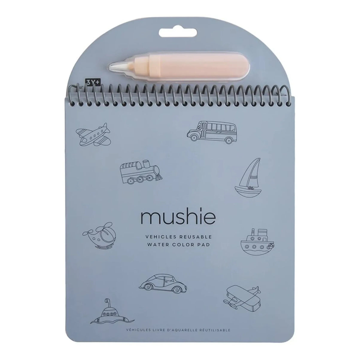 Mushie - Silinebilir boyama kitabı Araçlar | Mavi
