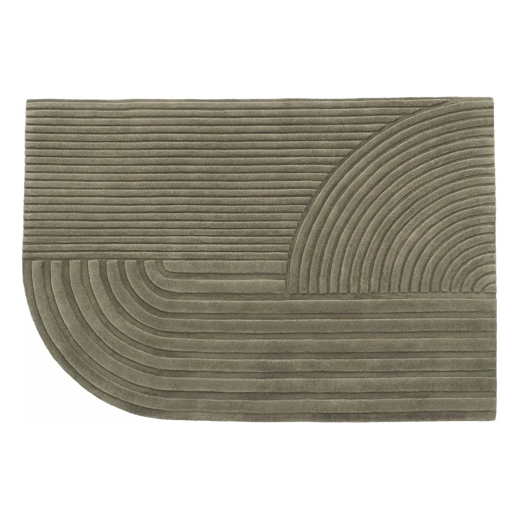 Muuto - Relevo yün halı, Studiopepe | Taupe kahverengi