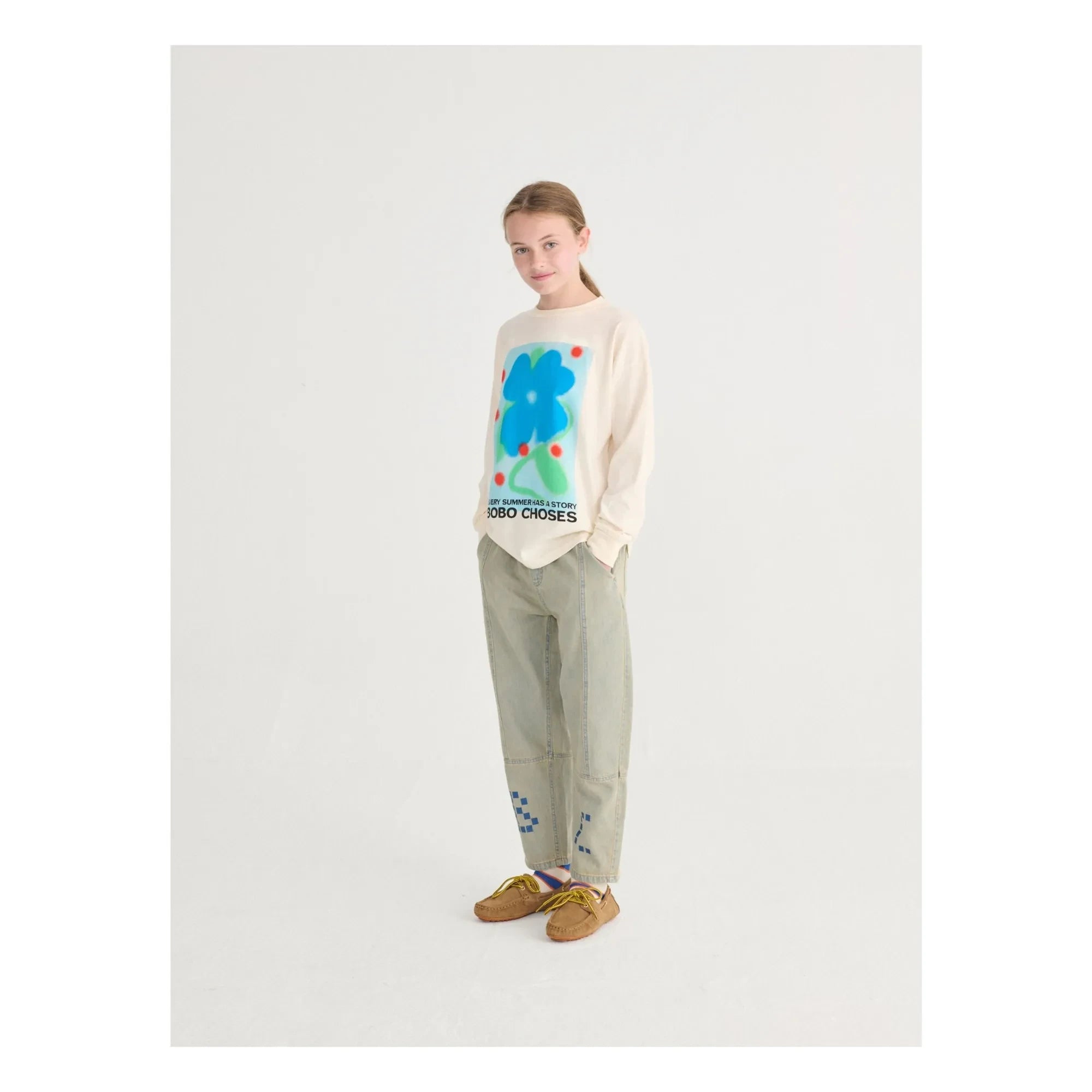 Bobo Choses - Summer Story organik pamuklu T-shirt | Ekru