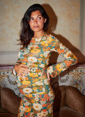 Paloma Collection - Mona Hippie Hamile Üstü | Mavi