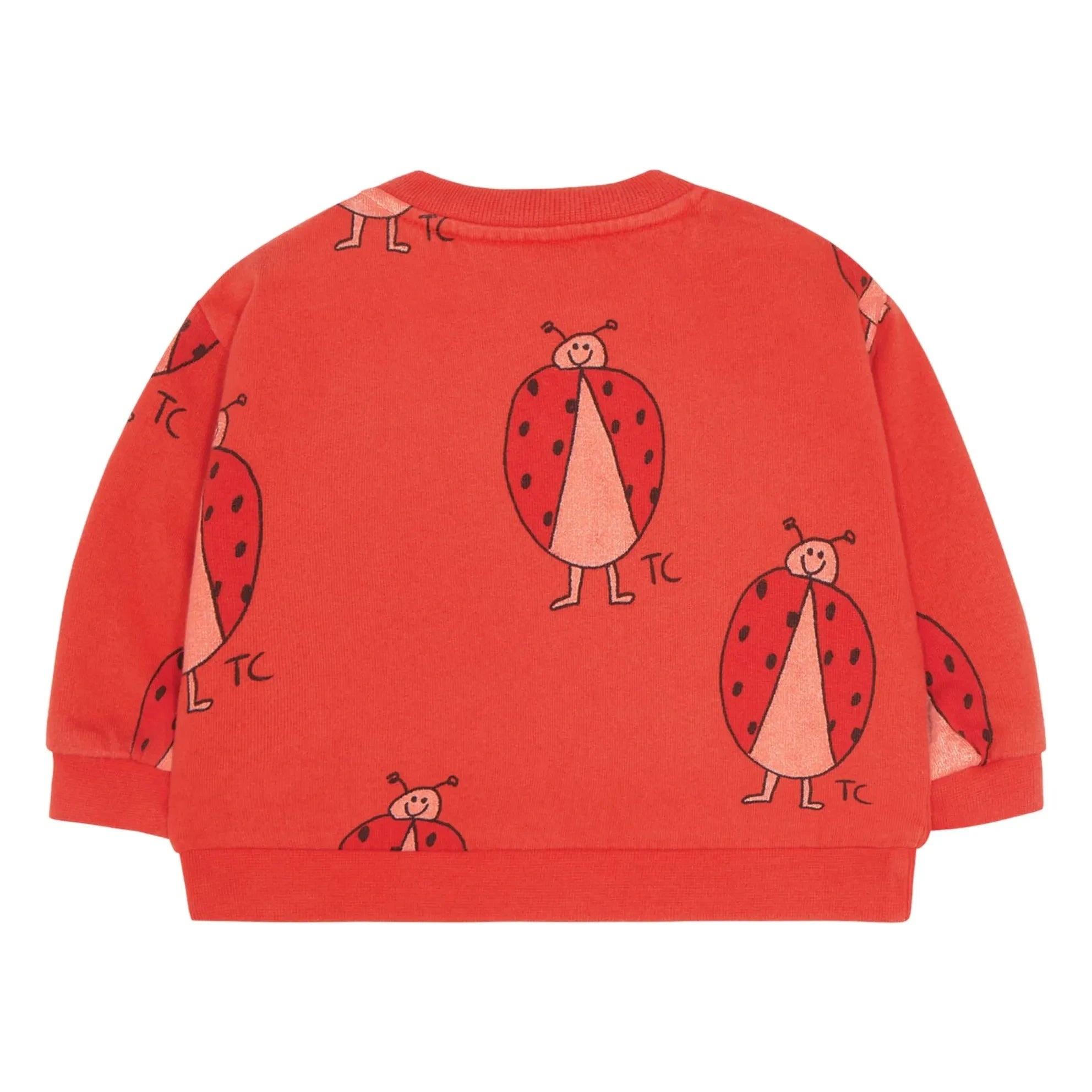 The Campamento - Kız Bebek Uğur Böceği Sweatshirt | Kırmızı