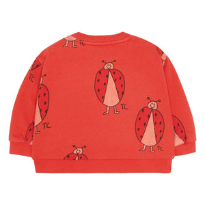 The Campamento - Kız Bebek Uğur Böceği Sweatshirt | Kırmızı
