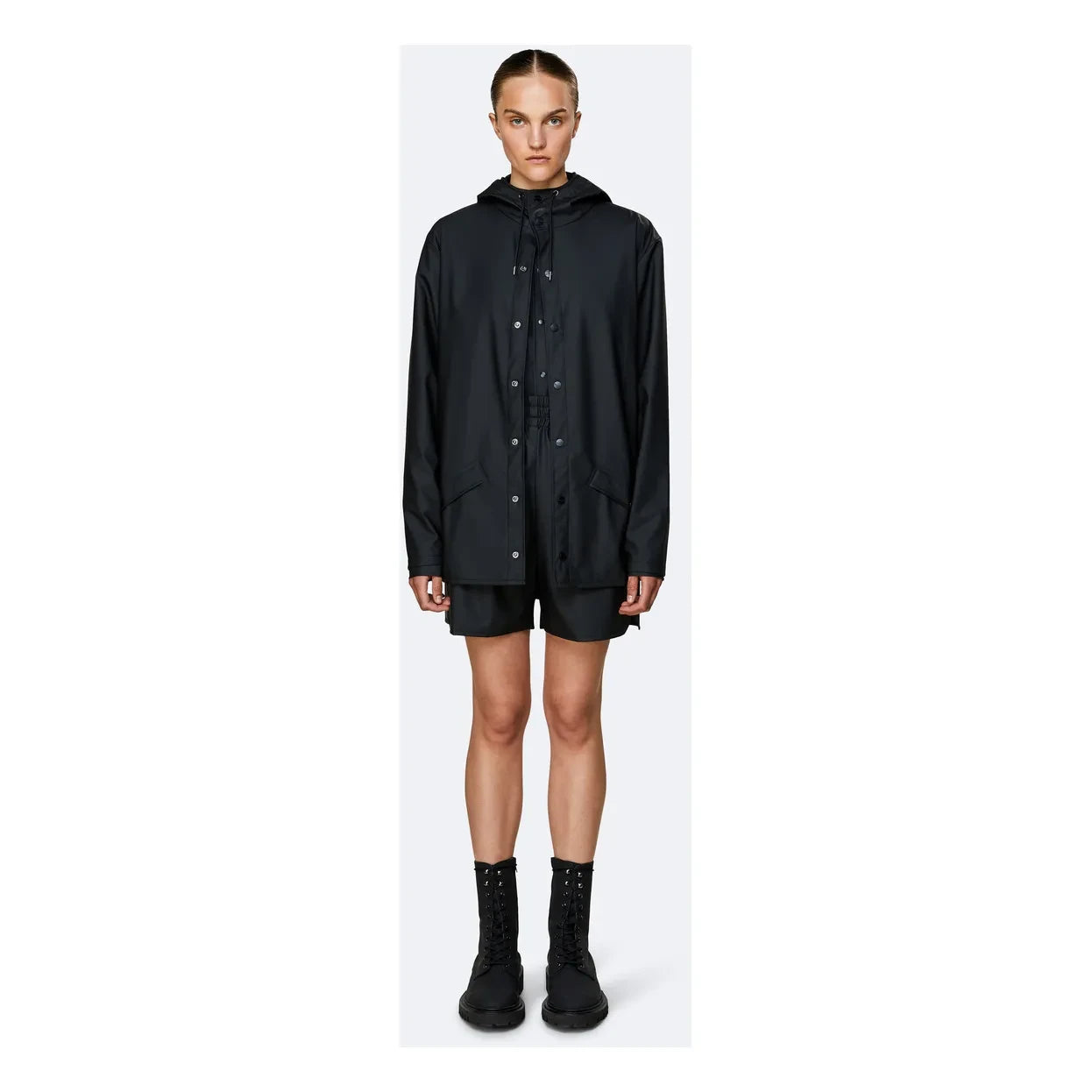 Rains - Unisex Su Geçirmez Waxcoat | Siyah