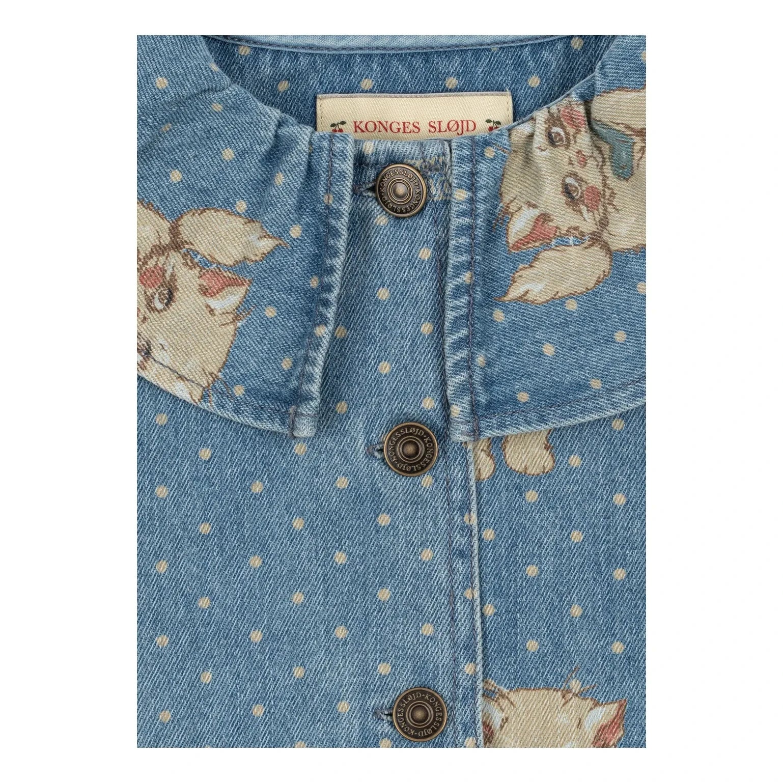 Konges Sløjd - Magot Cats Ceket, Organik Pamuk Denim | Mavi