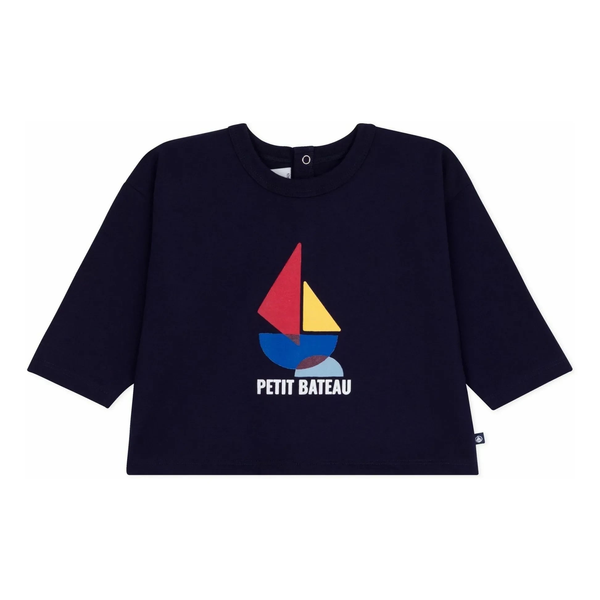 Petit Bateau - Bateau Organik Pamuk Tişört | Lacivert