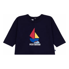 Petit Bateau - Bateau Organik Pamuk Tişört | Lacivert