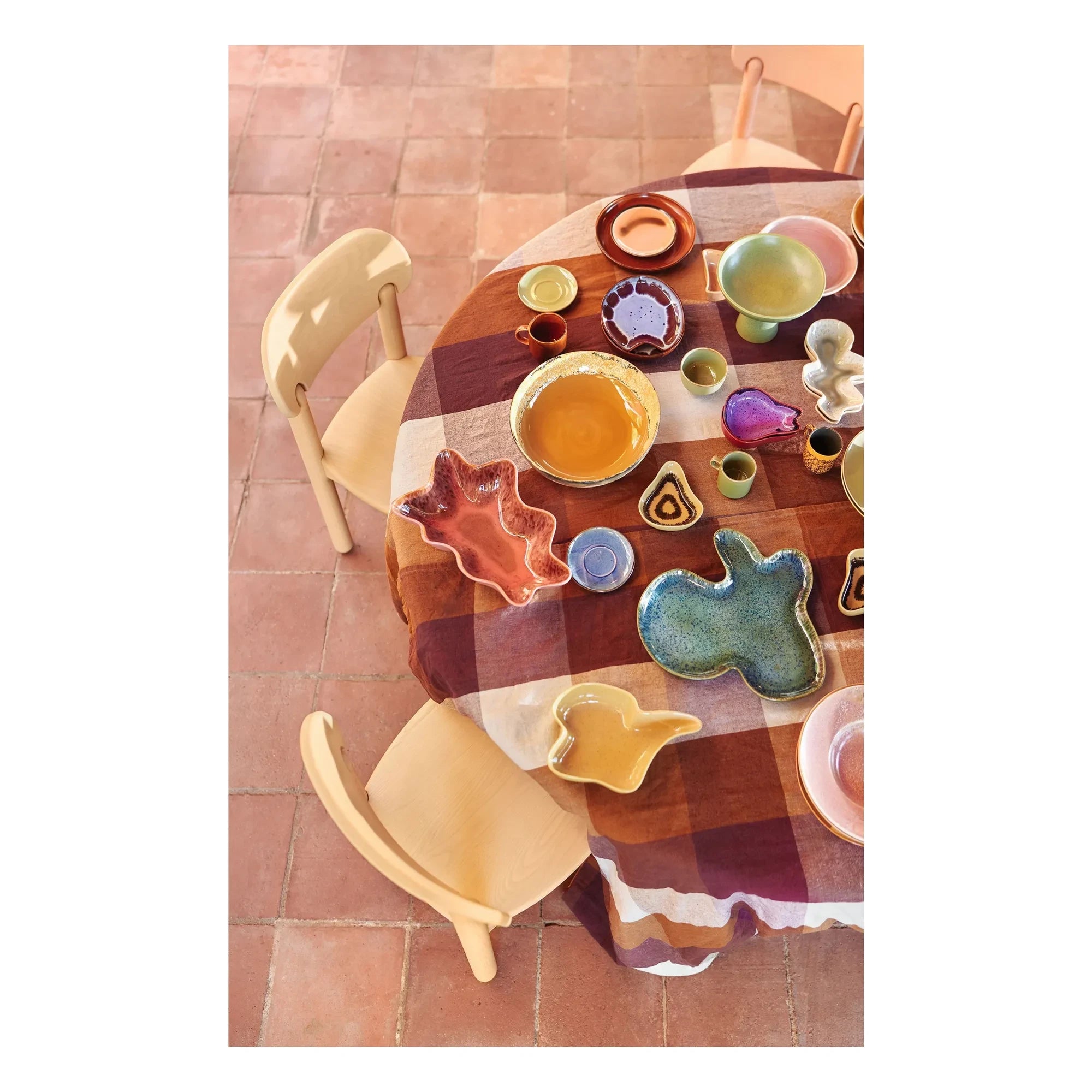 HKliving - Stoneware kahve fincanı | Turuncu
