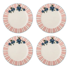 Bloomingville - Tatlı servis tabakları - 4'lü Set | Pembe