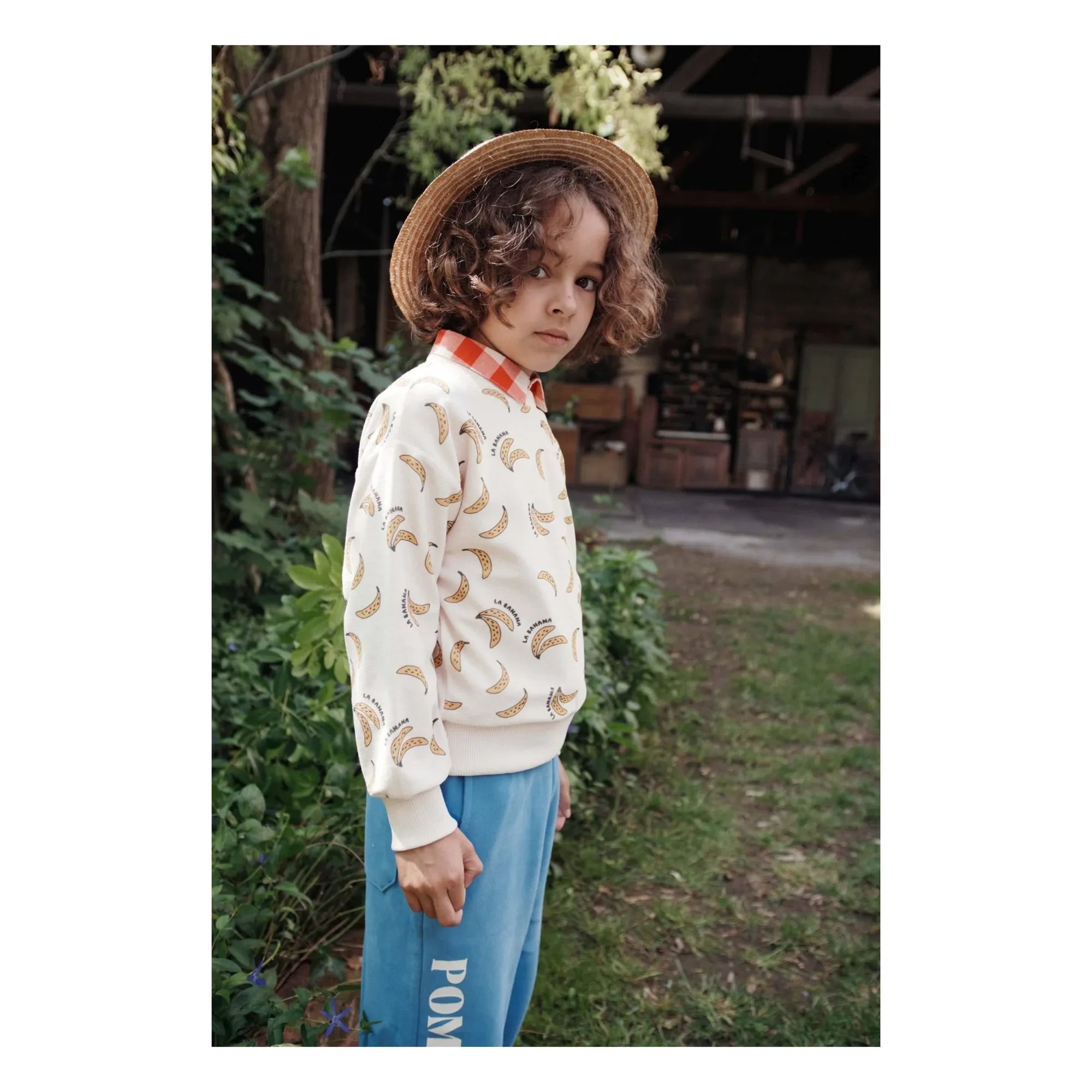 Emile et Ida - Organik Pamuk Muzlu Havlu Sweatshirt | Krem
