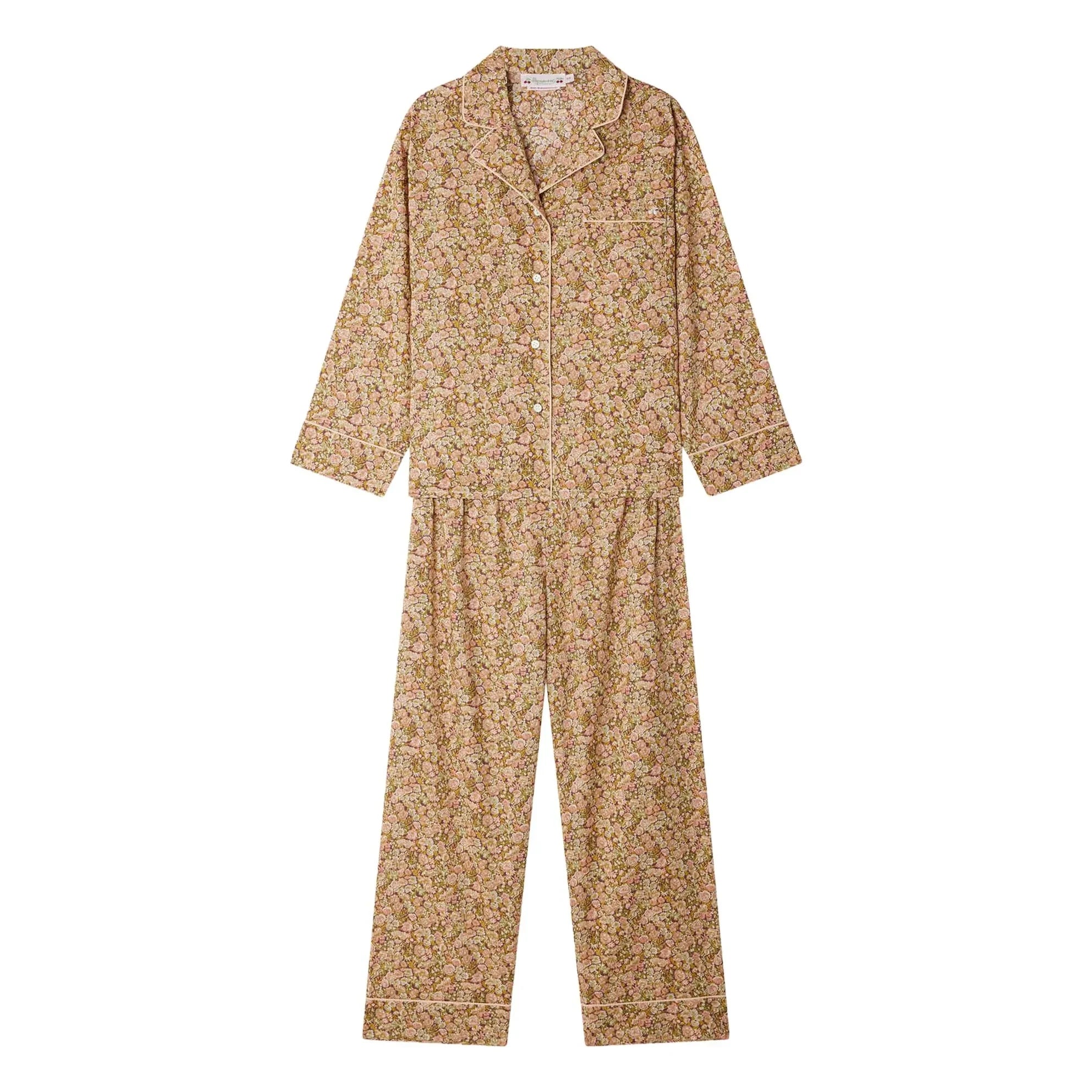 Bonpoint - Liberty Organik Pamuklu Çıtçıtlı Pijama | Mauve