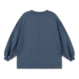 Repose AMS - Kutu formunda organik pamuklu sweatshirt | Kömür grisi