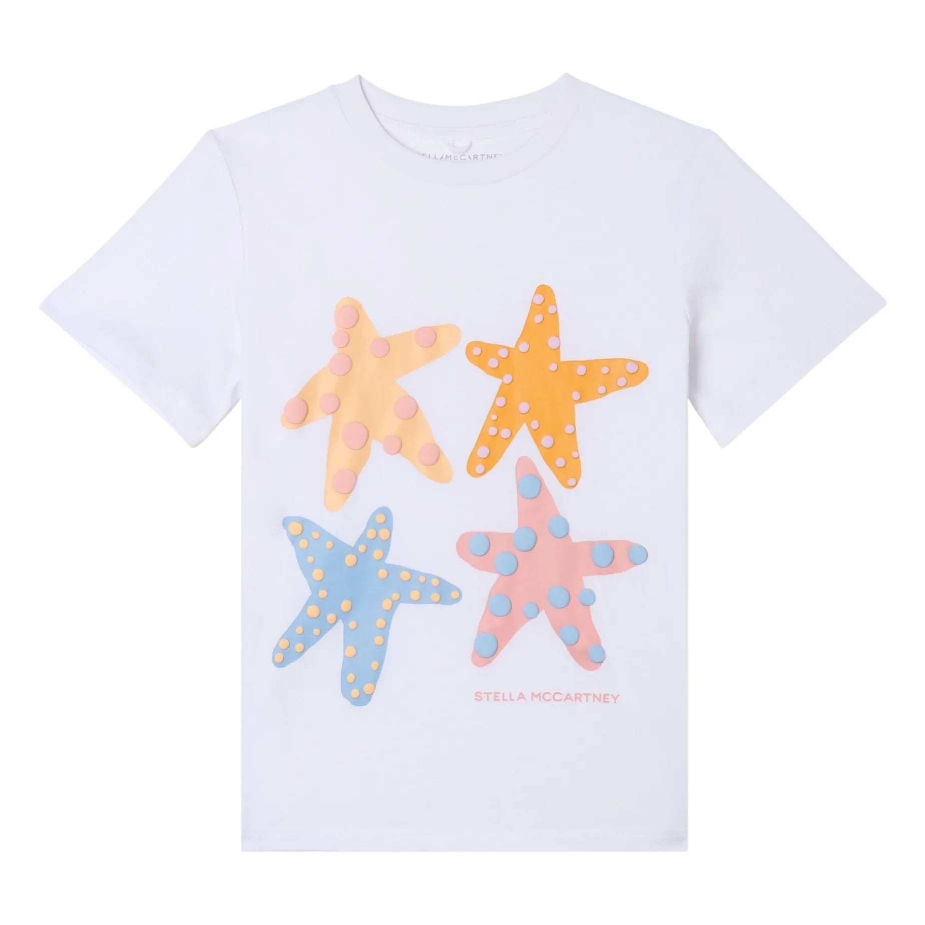 Stella McCartney Kids - Etoiles de Mer organik pamuklu Tişört | Beyaz