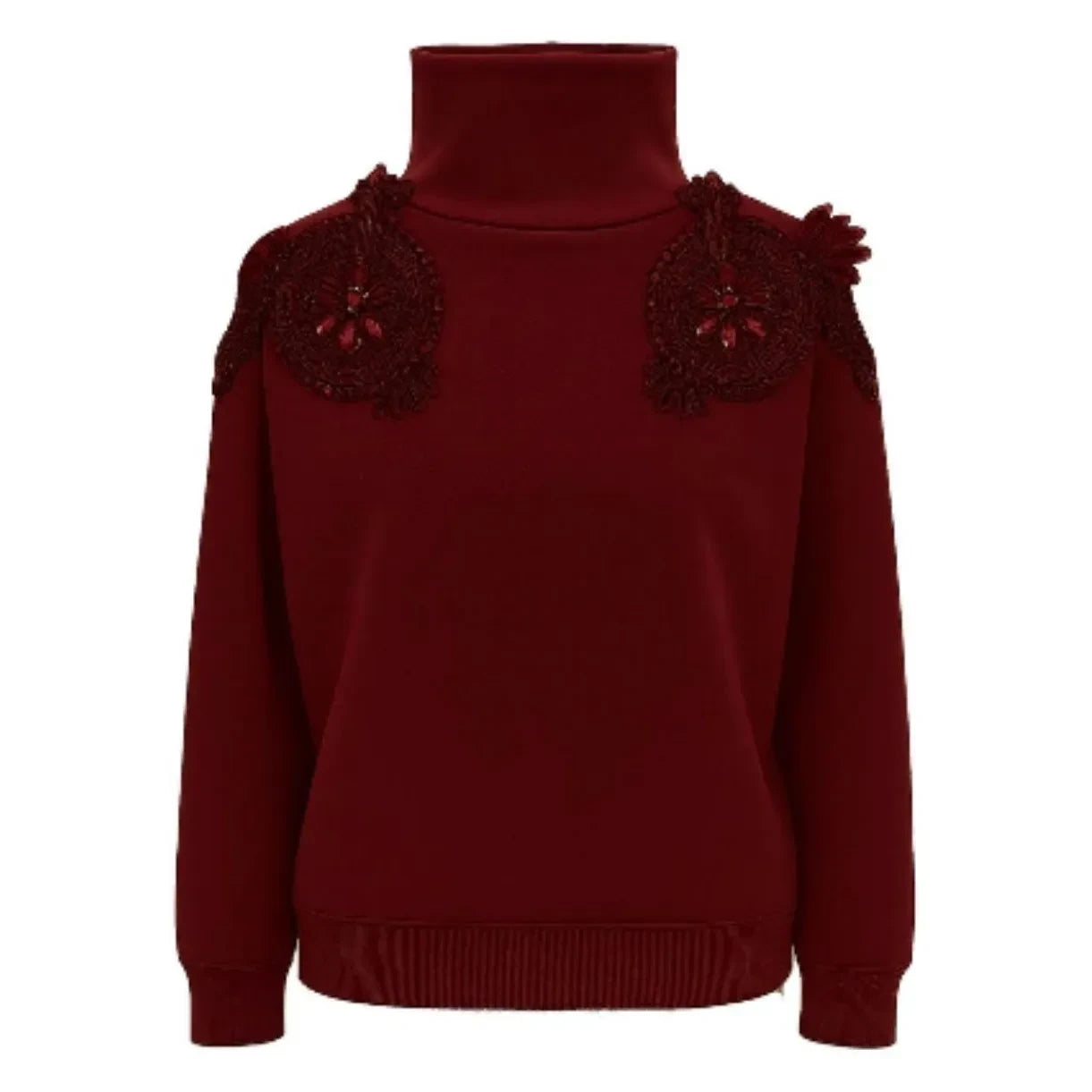 Virginie de Vinster - Jacques Turttle Jersey Sweatshirt | Bordo