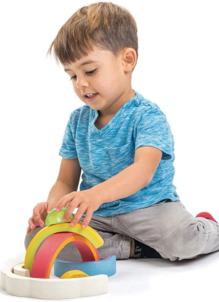 Tender Leaf Toys - قوس قزح قابل للتكديس