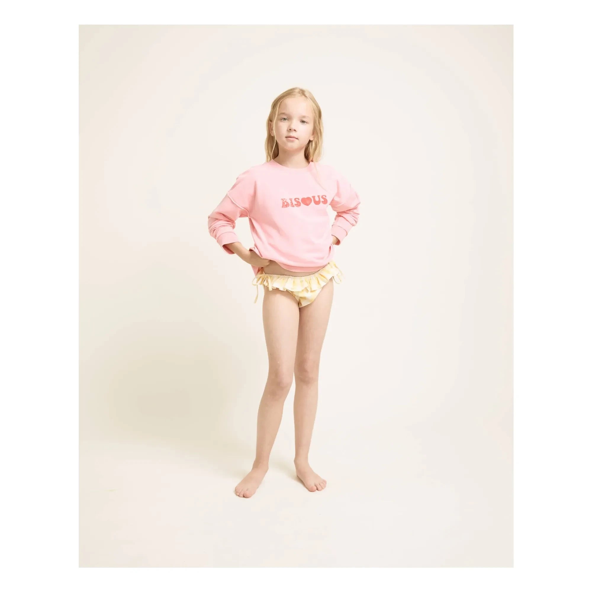 Búho - Bisous Sweat Organik Pamuk | Pembe