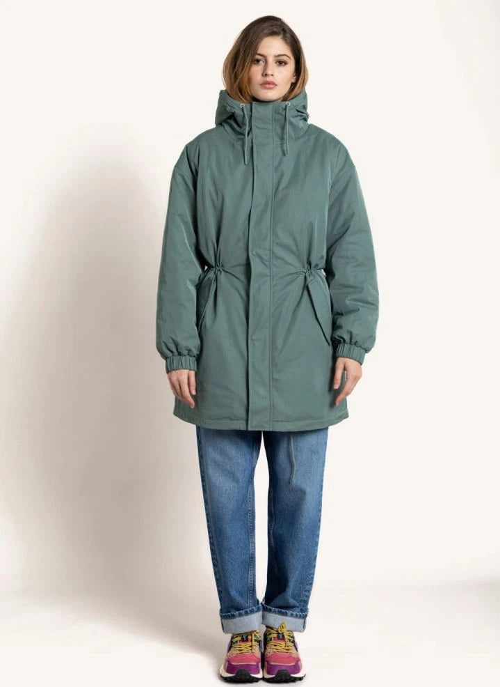 Smallable Woman - Zebra Geri Dönüştürülmüş Elyaf Astarlı Parka | Teal