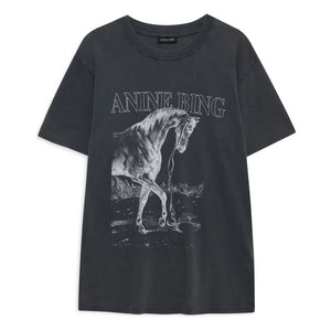 Anine Bing - Lili Horse Tişört | Siyah