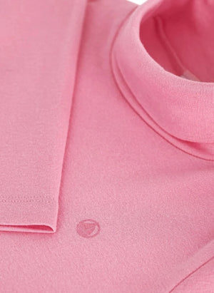 Petit Bateau - Organik pamuklu logolu balıkçı yaka | Pembe