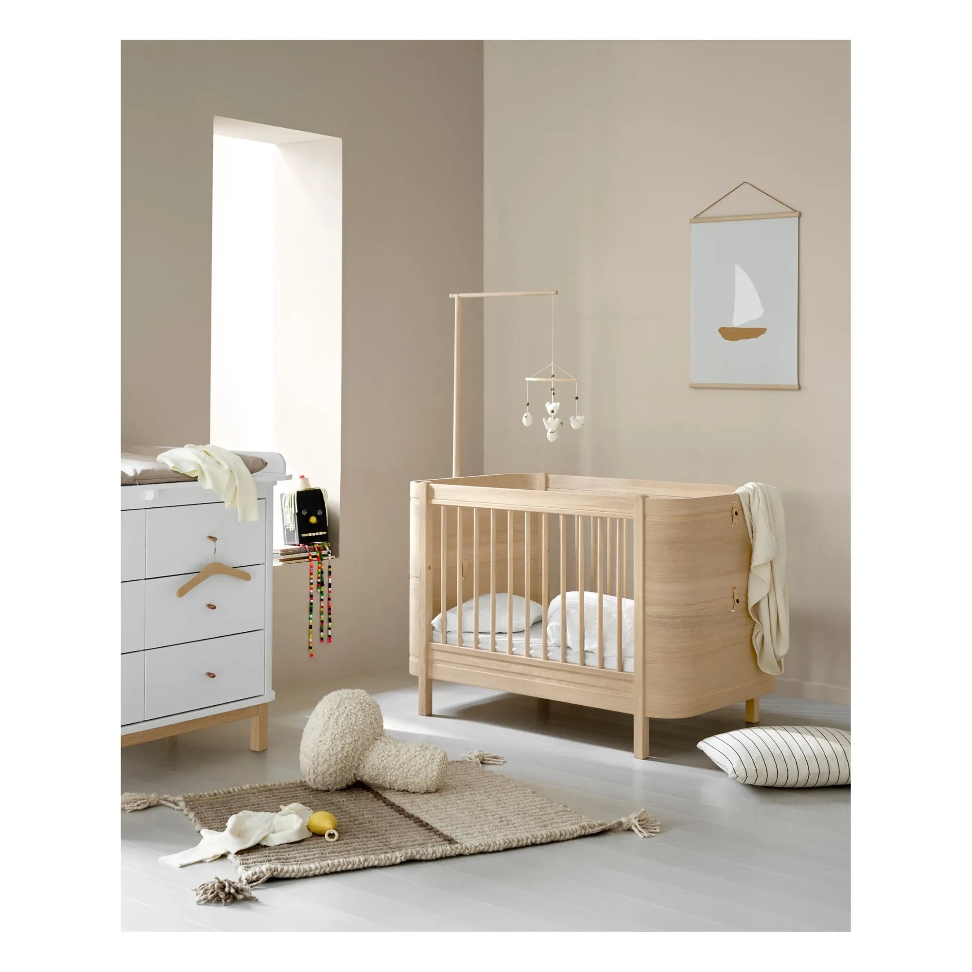 Oliver Furniture - Wood Mini+ Beşik ve Junior Kiti | Oak