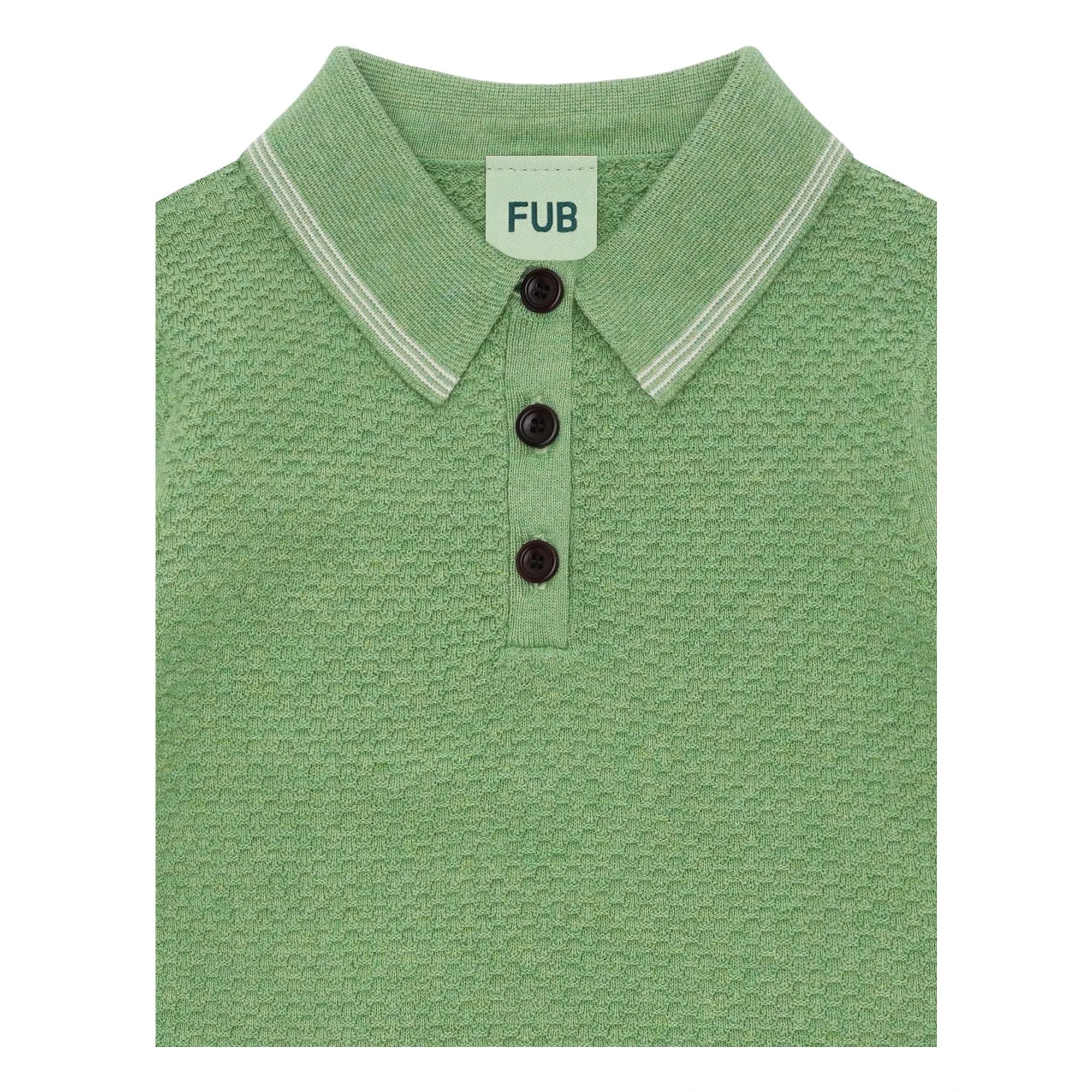 FUB - Polo Piqué İnce Örgü Organik Pamuk | Yeşil