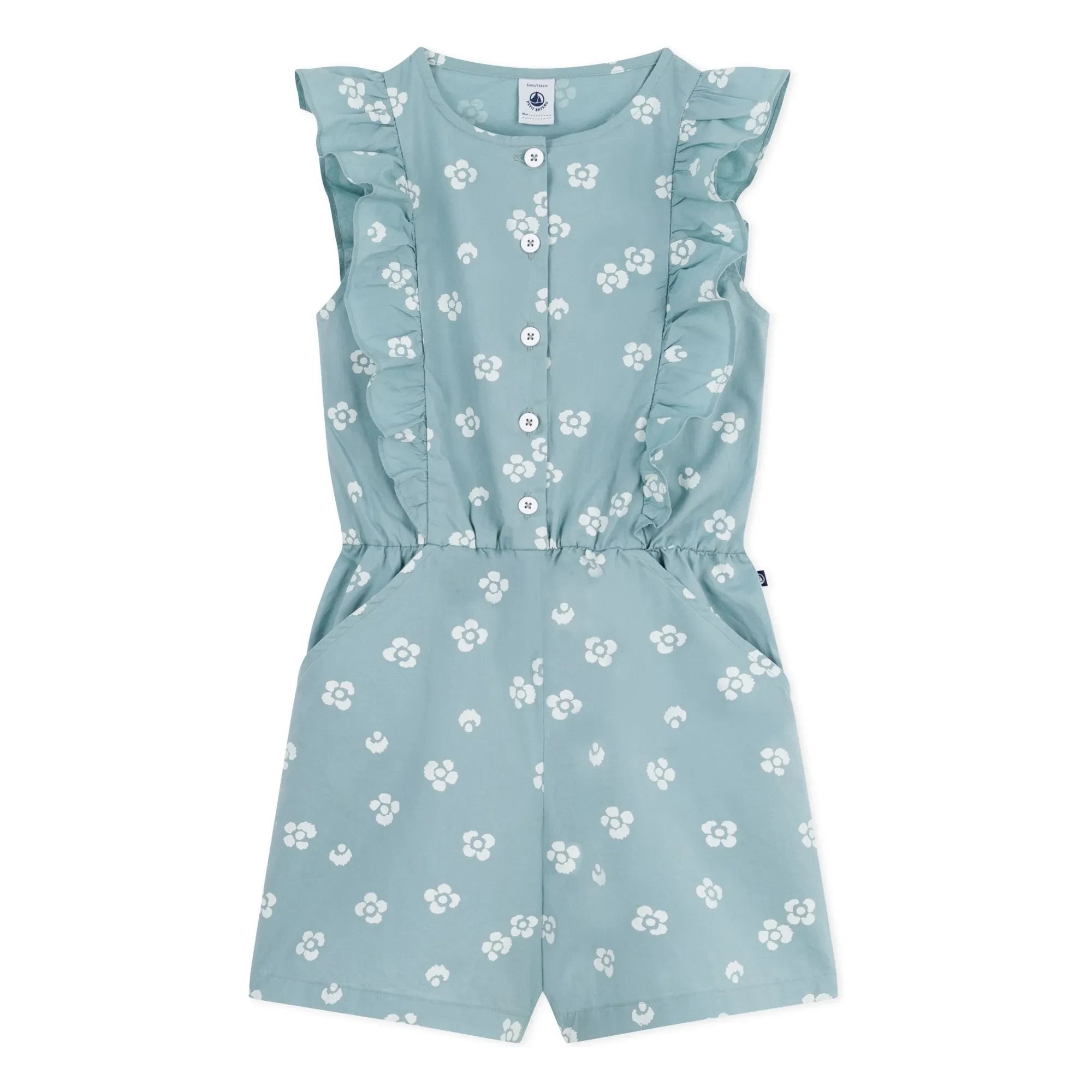 Petit Bateau - Boncapa Organik Pamuk Poplin Tulum | Sage