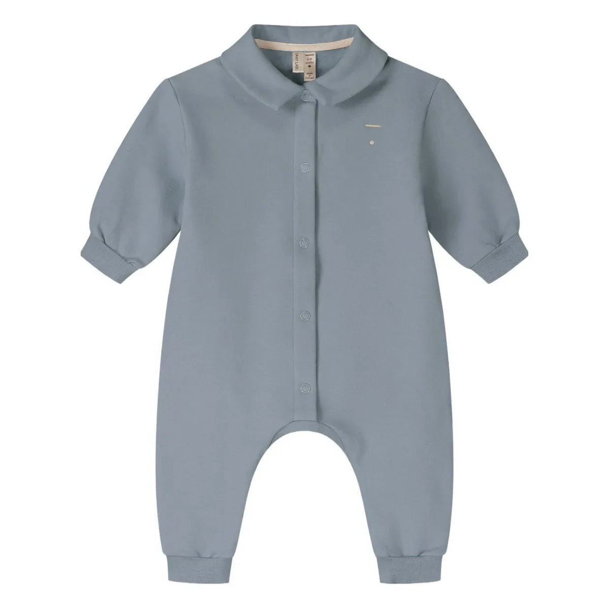 Gray Label - Organik pamuklu polo yaka tulum | Gri