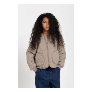 Smallable Kid - Wooly Kapitone Bomber Ceket | Taupe gri