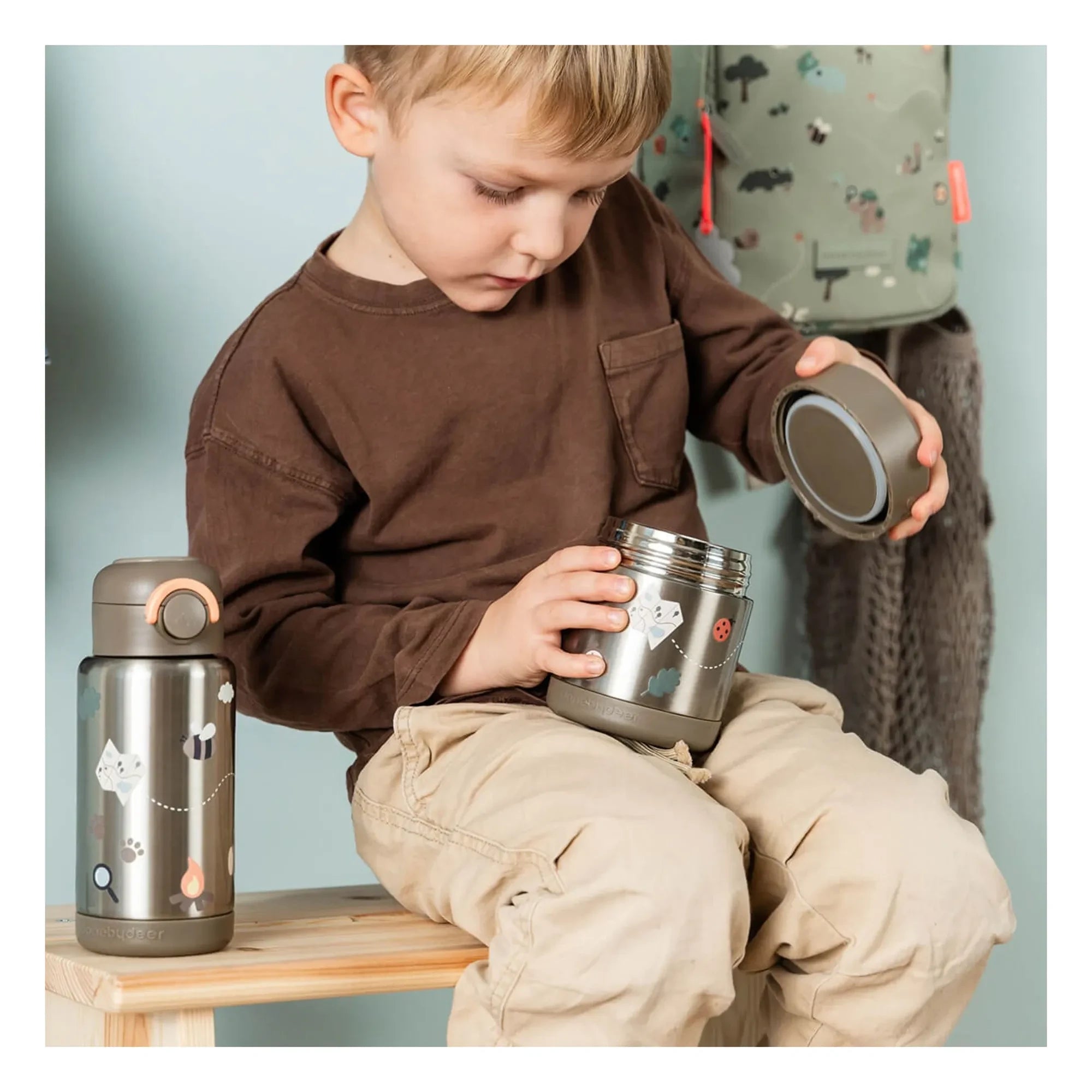 Done by deer - Trails yalıtımlı öğle yemeği çantası | Kahverengi