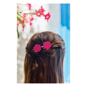Tartine et Chocolat - 2’li Hibiskus Simli Toka Seti | Pembe