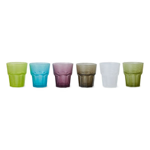 HKliving - Mineral Bardaklar - 6'lı Set | Çok Renkli