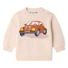 Bonpoint - Almire Car Yün Kazak | Ecru