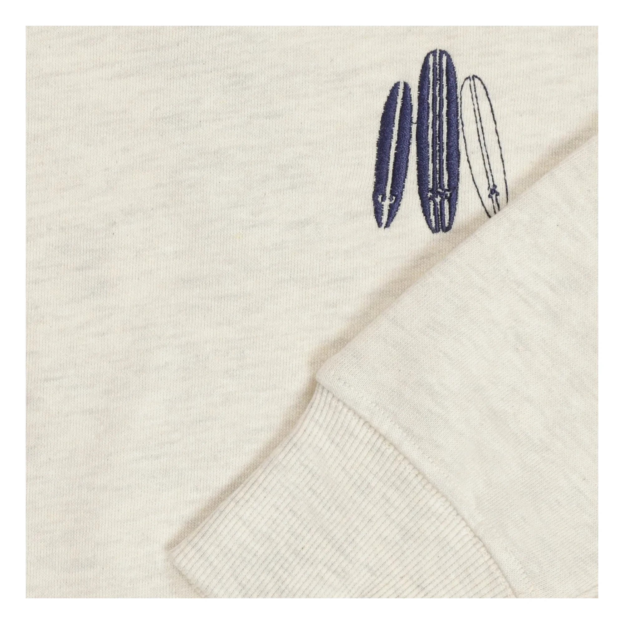 Tumble N'Dry - Oversize Seashore organik pamuk sweatshirt | Heather white