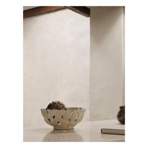 Ferm Living - Plait seramik sepet | Ekru