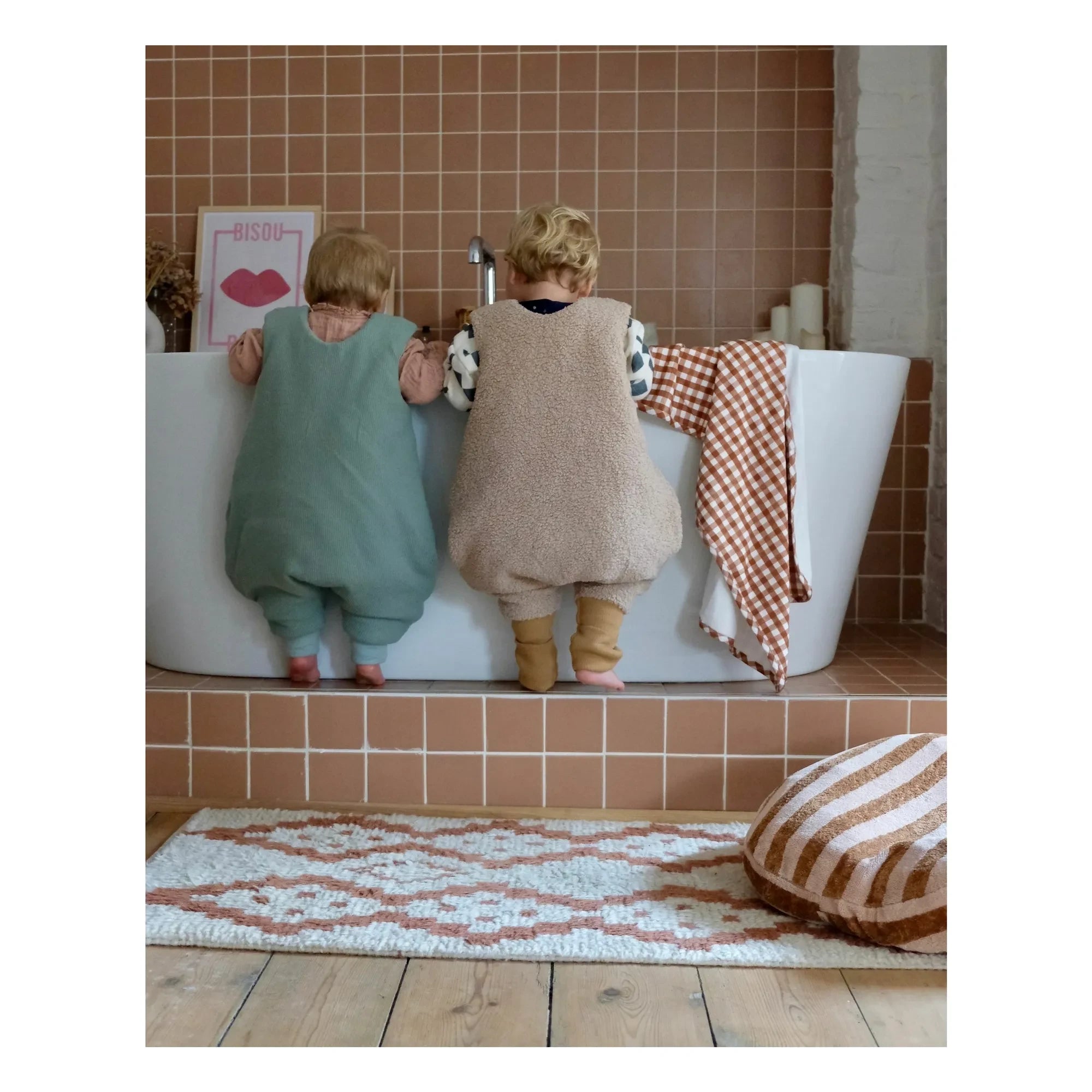 Tante Reine - Organik pamuklu ayaklı uyku tulumu | Sage