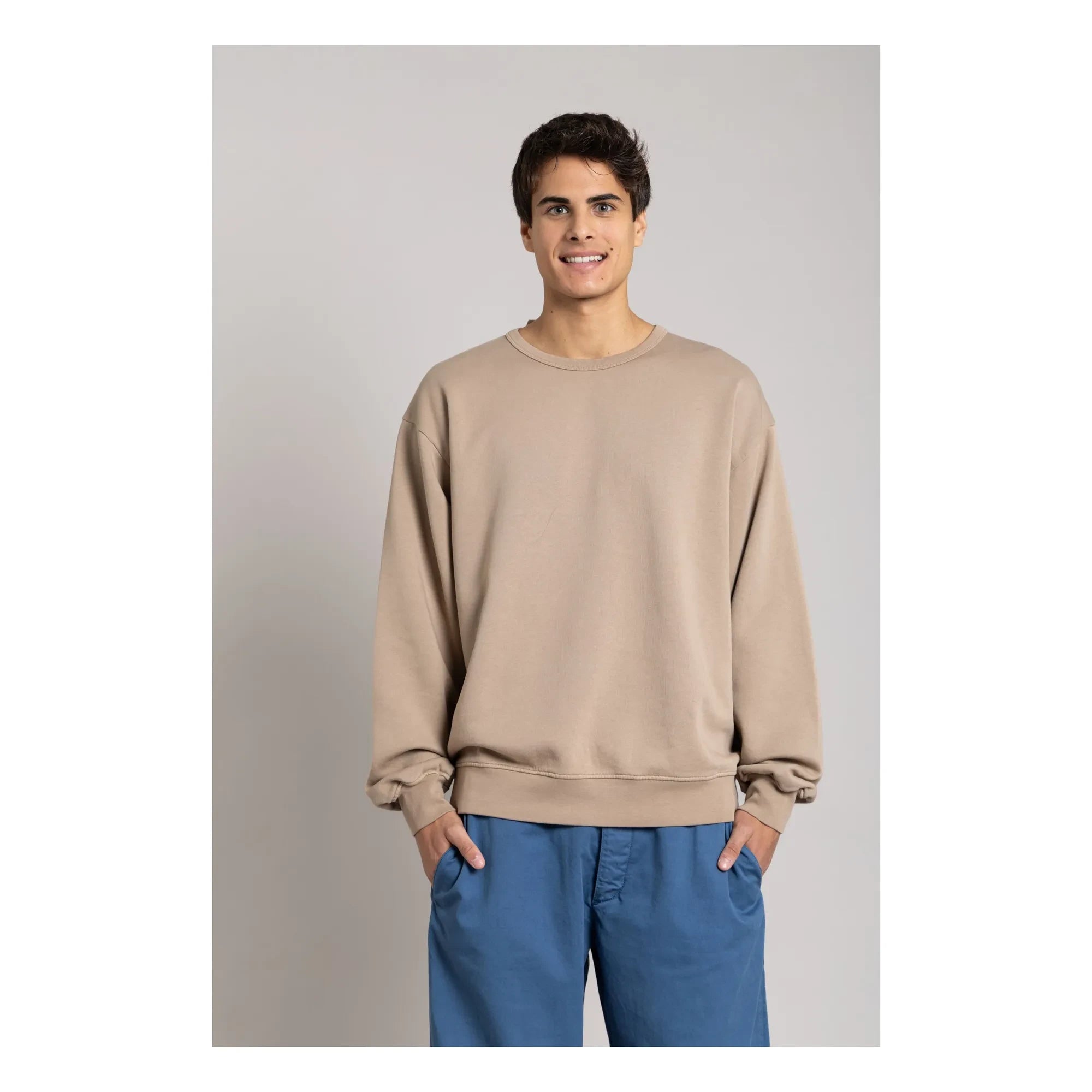 Smallable Man - Bond organik pamuk sweatshirt | Taupe brown