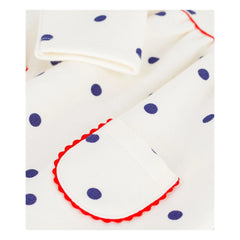 Petit Bateau - Dots Molleton Elbise | Ecru
