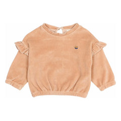 Búho - Organik Pamuk Kadife Sweatshirt | Pembe