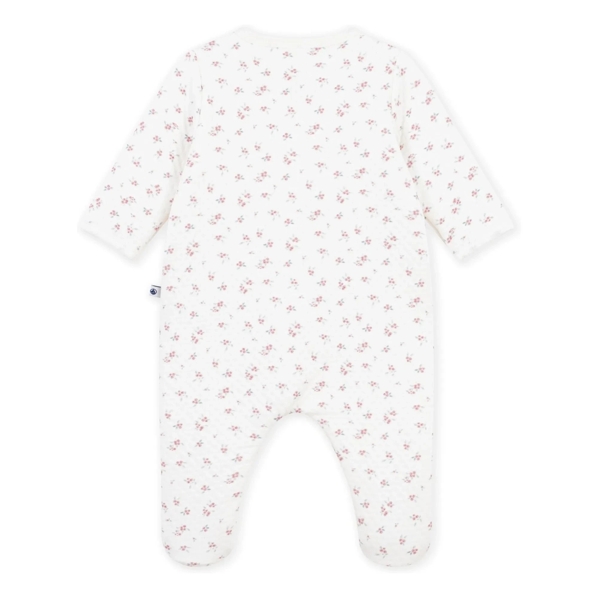 Petit Bateau - Pyjamas Dors Bien Fleuri Tubique Organik Pamuk | Beyaz