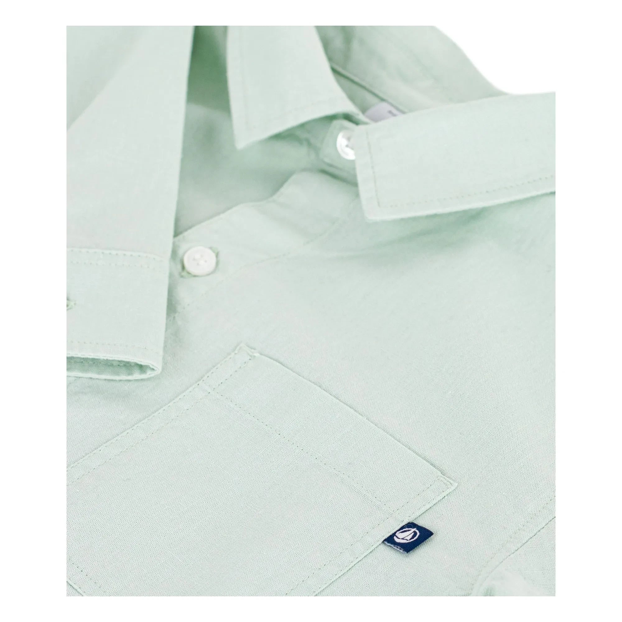 Petit Bateau - Adaçayı | Düz Keten Gömlek