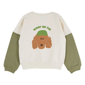 Emile et Ida - Sweat Dog Organik Pamuk | Ekru