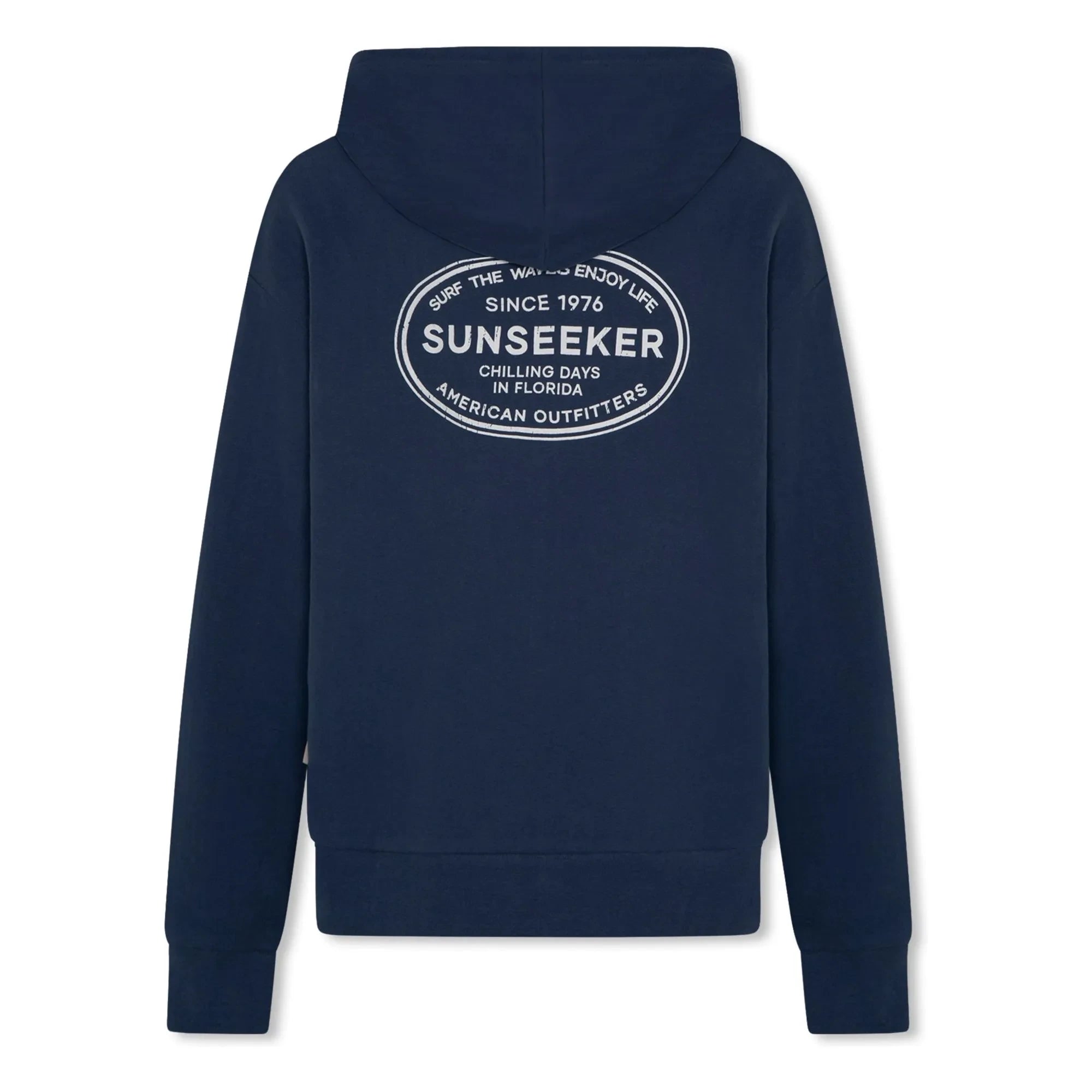 AO76 - Eldo Chill geri dönüştürülmüş pamuklu fermuarlı sweatshirt | Lacivert