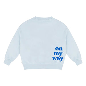 Jenest - Bo On My Way organik pamuklu sweatshirt | Açık mavi