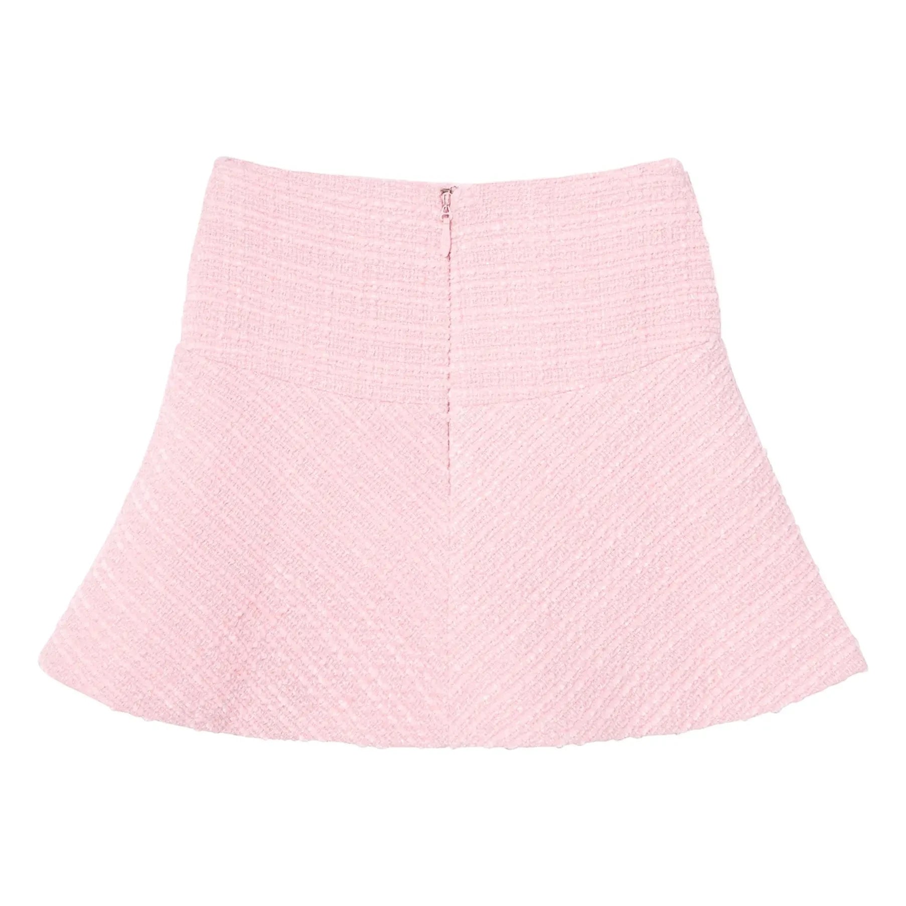 Tutu du Monde - Tozlu Petal Tweed etek | Pudra pembesi