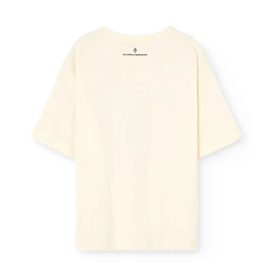 The Animals Observatory - Collie Horse Organik Pamuk Tişört | Ekru