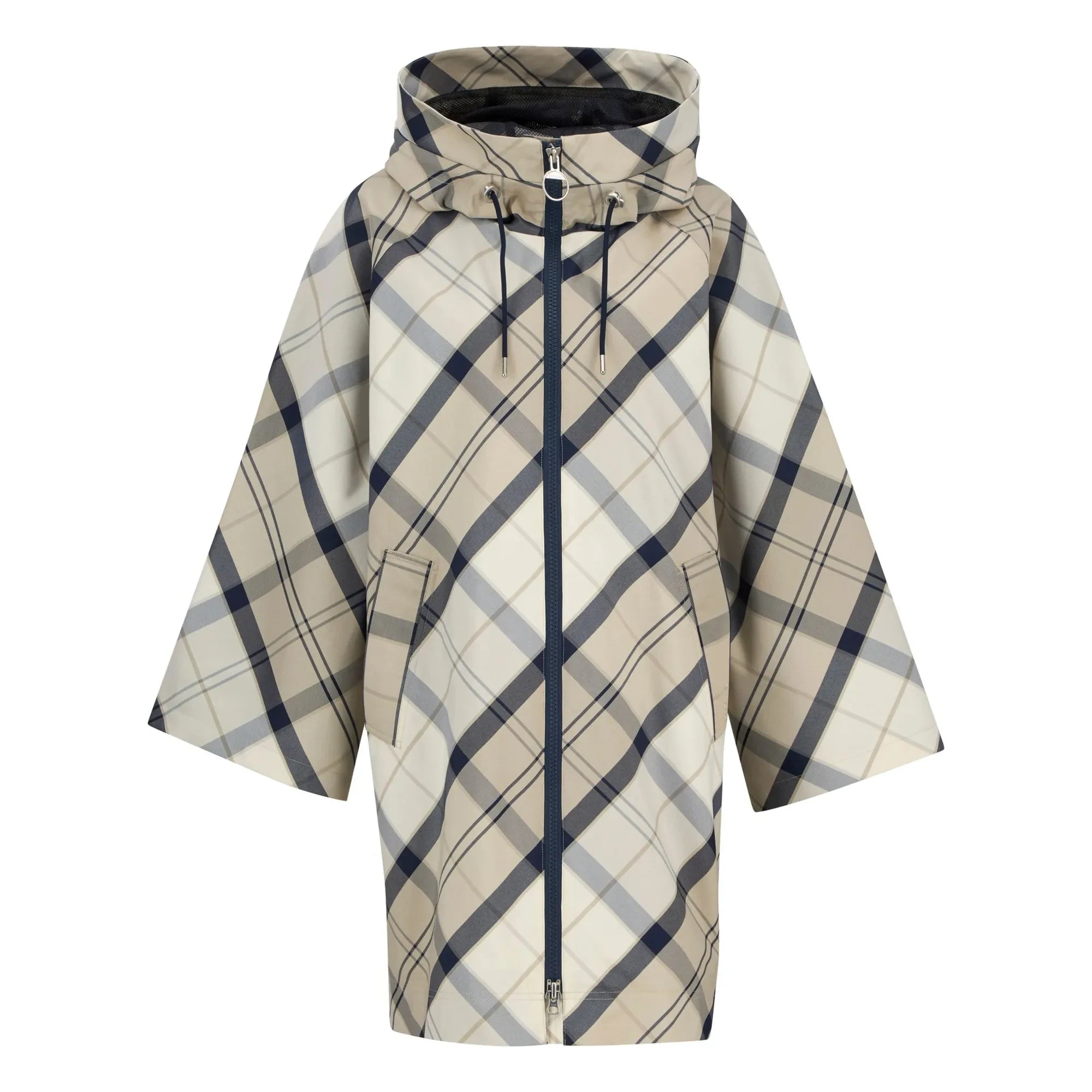 Barbour - Kinsale Tartan Su Geçirmez Ceket | Gri